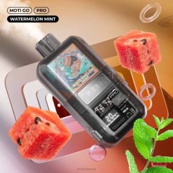 MOTI Vape Review UK 202825 | MOTI Go Pro Disposable Vape (5%, 12000 Puffs) Watermelon Mint